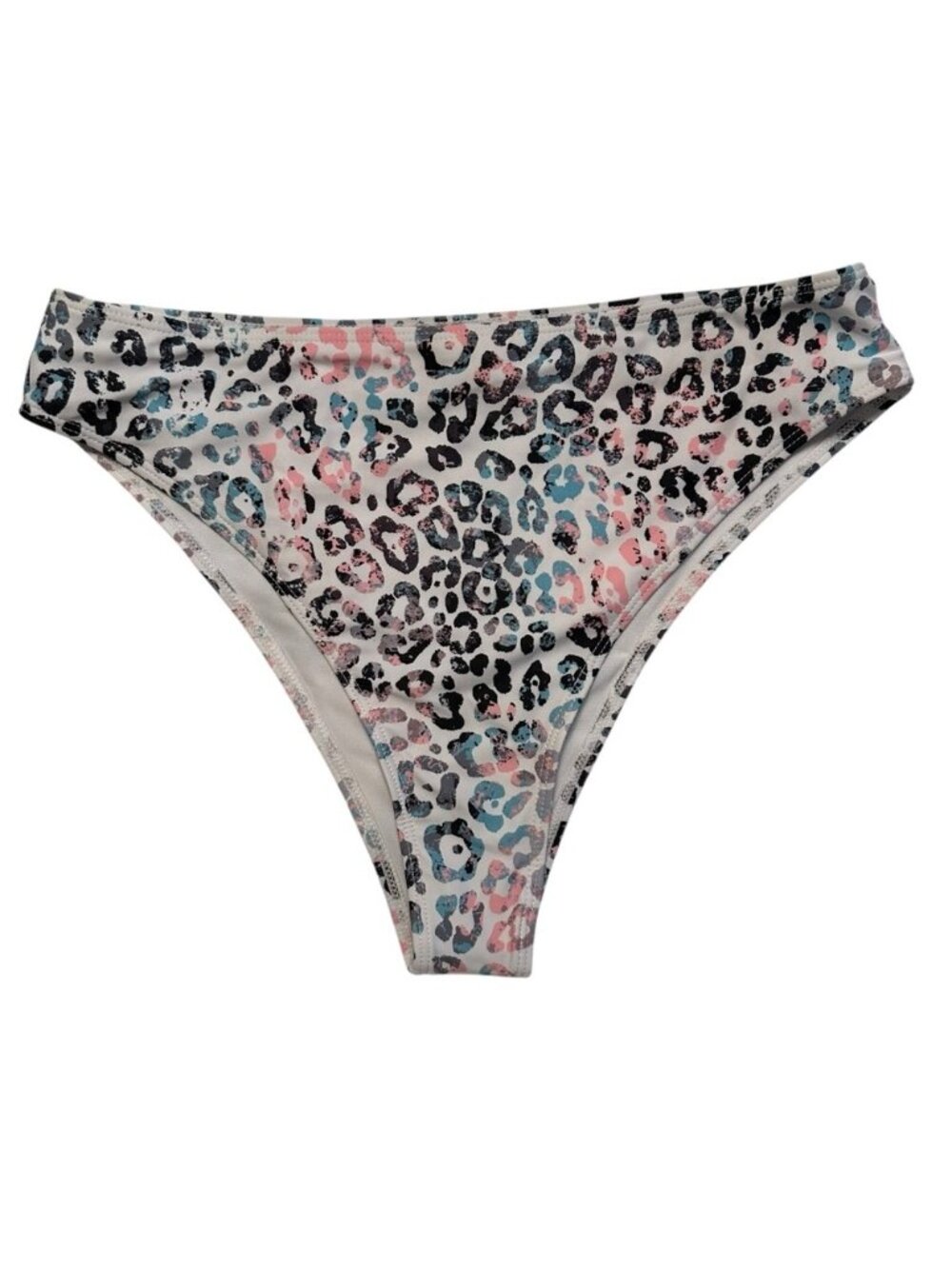 NWOT Shein | Pink & Black Animal Print High Waist Bikini Set Size Large - Picture 3 of 9